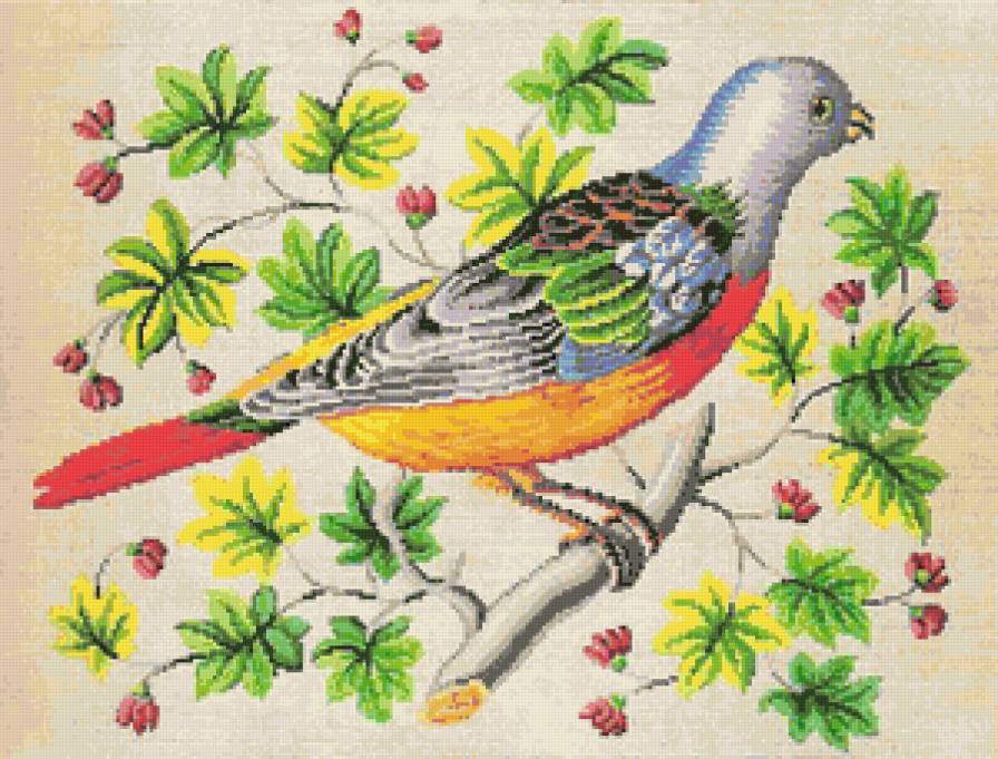 №163455 - пейзаж, птицы, животные - предпросмотр