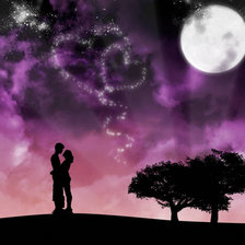 Схема вышивки «сирень»