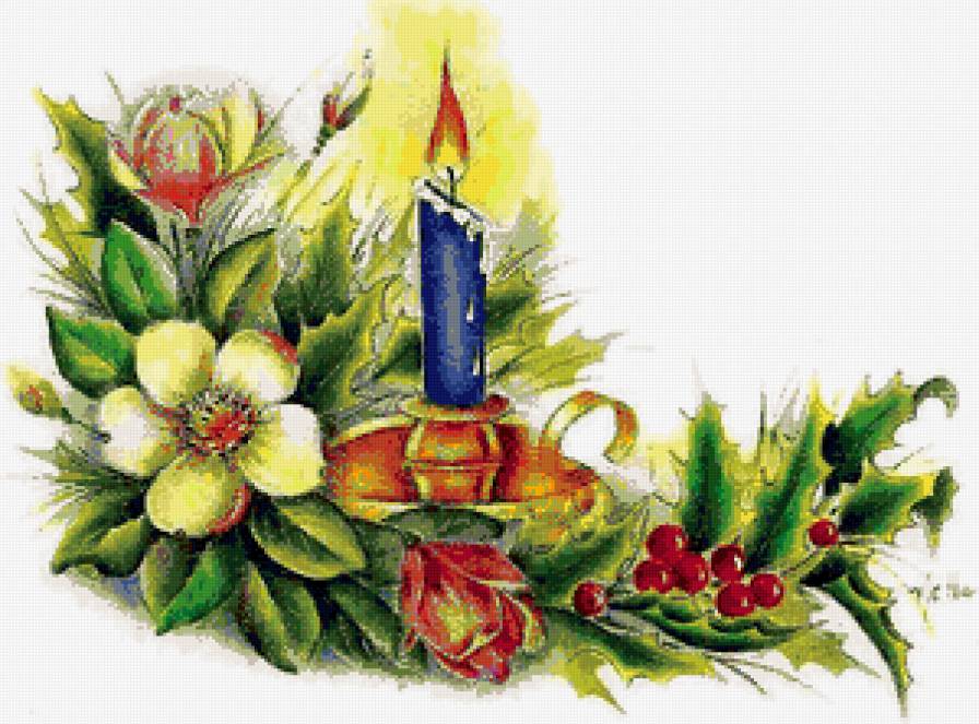 Рождественская свеча - предпросмотр