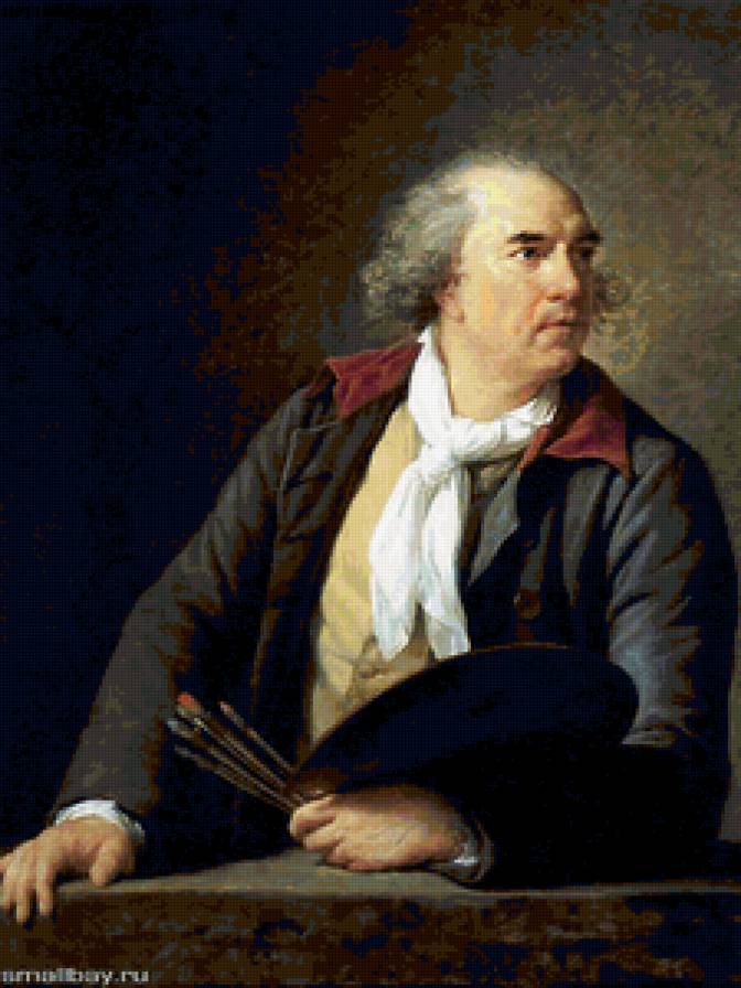 Виже-Лебрен Элизабет. Юбер Робер. - лицо, мужчины., люди, портрет - предпросмотр