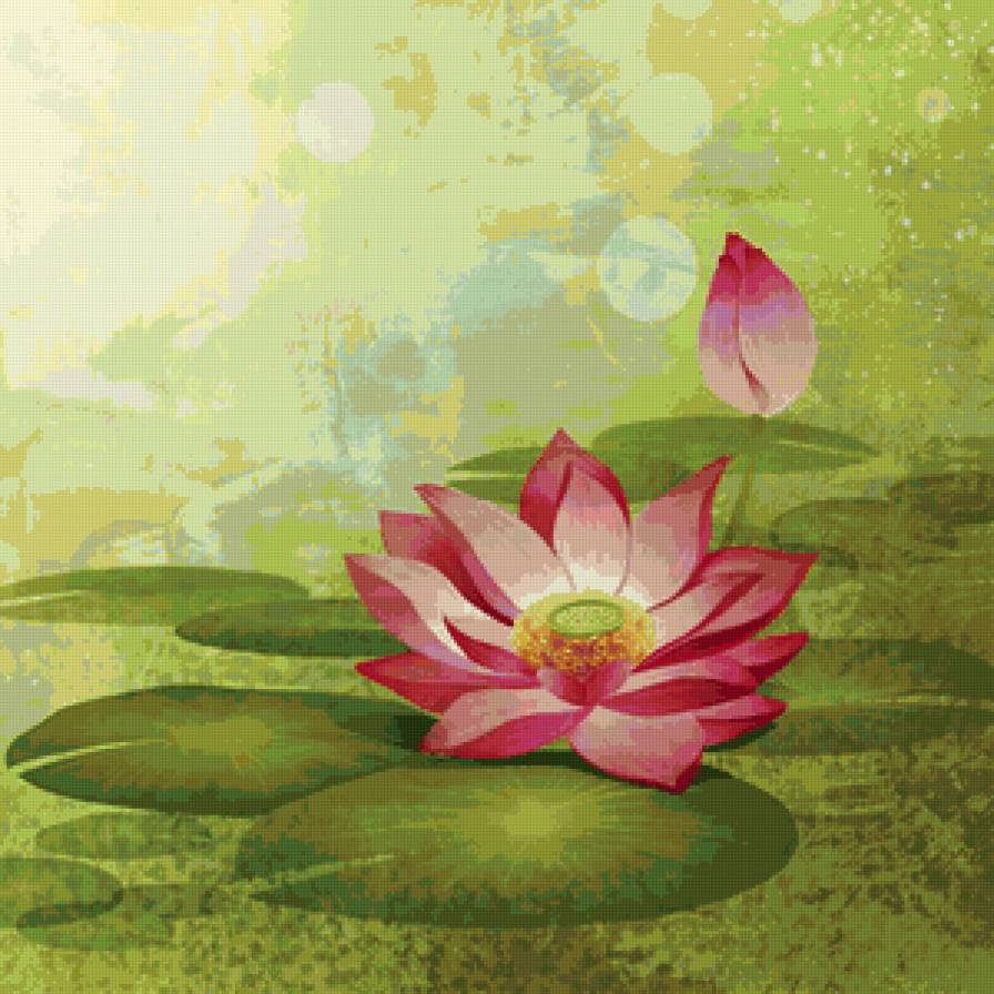 подушка Цветы - векторная графика, подушка - предпросмотр