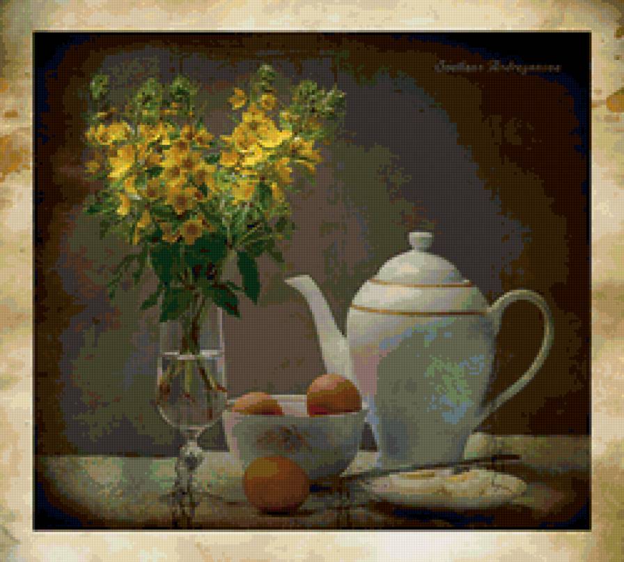 натюрморт - цветы, натюрморт - предпросмотр