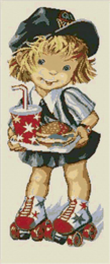 девочка на роликах - дети, картинка - предпросмотр