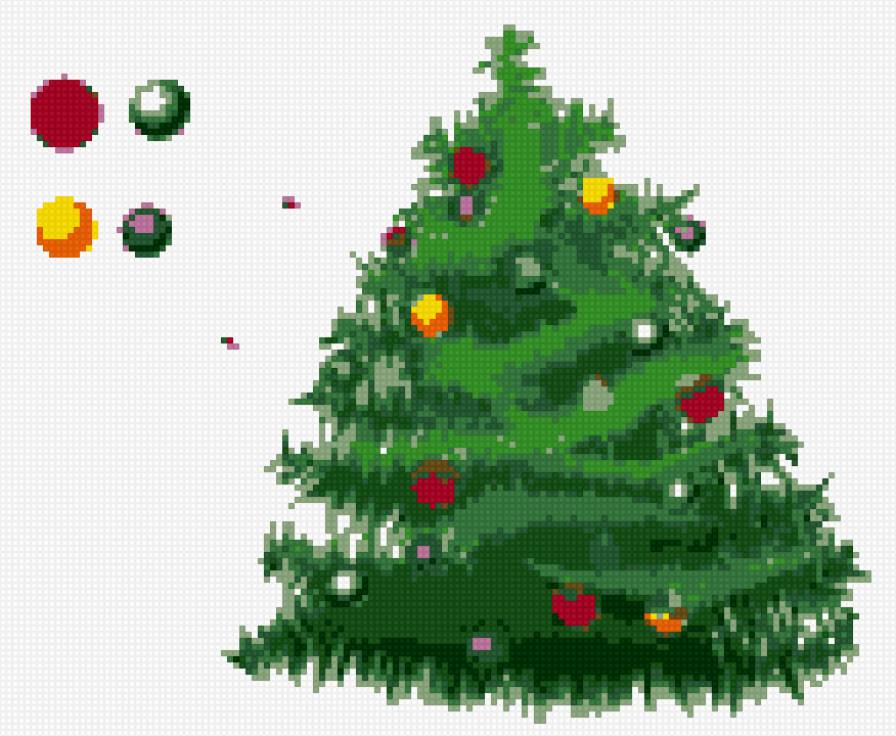 елка - елка, новый год, игрушки, праздник, подарки - предпросмотр