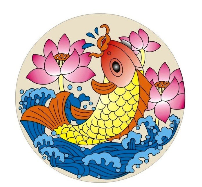 для подушки - рыбка - оригинал