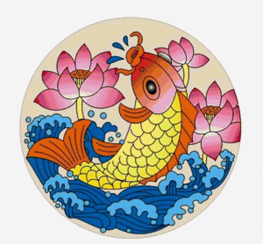 для подушки - рыбка - предпросмотр