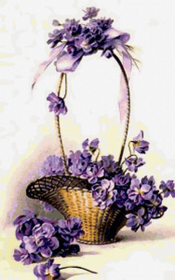 цветы в корзине - цветы, корзина - предпросмотр