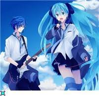 Схема вышивки «мику и кайто»