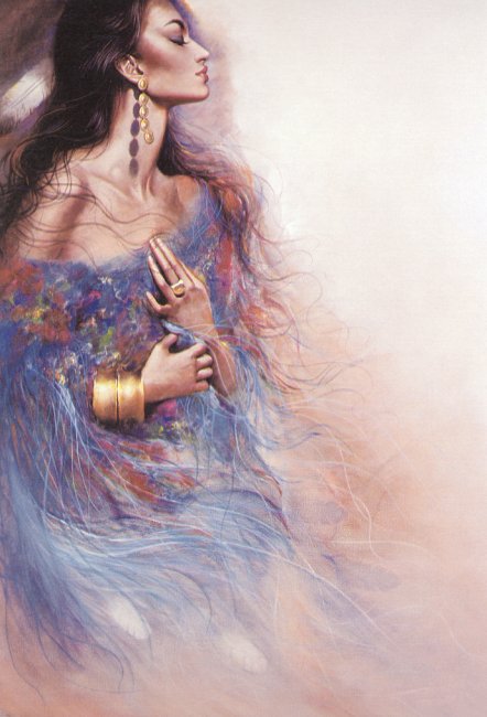 Серия "В индейском стиле" - девушка - оригинал