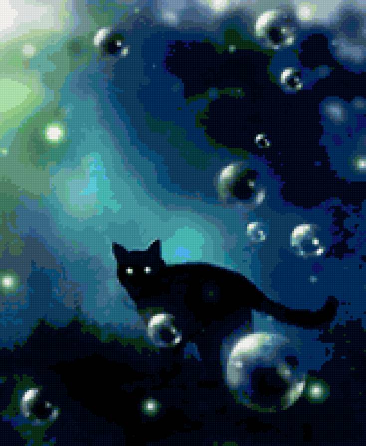 Картинка из сери "BLACK  KAT" - животные, юмор, кот, картинка, кошка, черный - предпросмотр