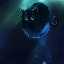 Схема вышивки «Картинка из сери "BLACK  KAT"»