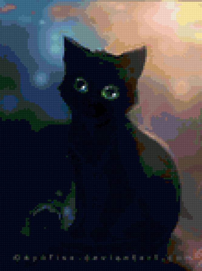 Картинка из сери "BLACK  KAT" - кошка, животные, черный, кот, юмор, картинка - предпросмотр