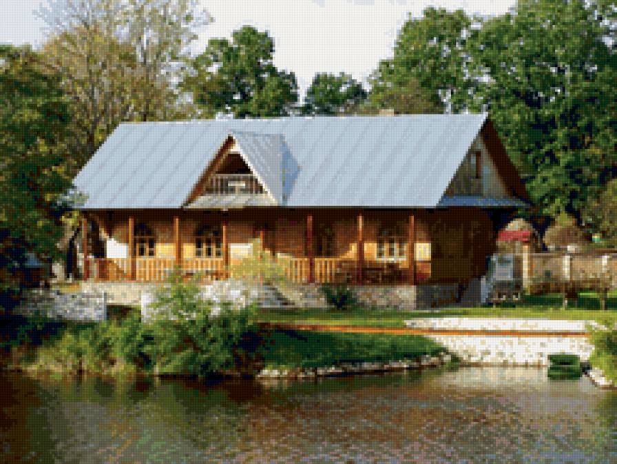 №164602 - домик, терем, деревянный, особняк, коттедж, дом, изба - предпросмотр