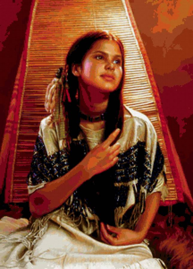 Скво - индейцы, девушка - предпросмотр