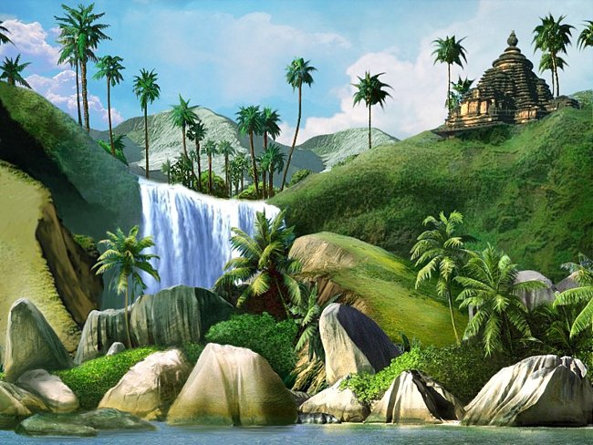 Водопад - вода, водопад - оригинал