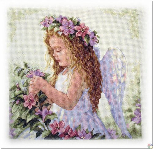 №164995 - цветы, ангел, ребенок - оригинал