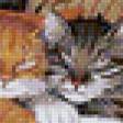 Предпросмотр схемы вышивки «коты у камина (с орегинала картины Ч.Высоцкого)» (№165155)