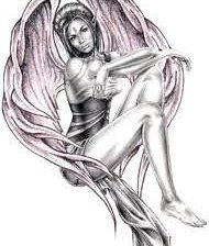 Схема вышивки «ангел»