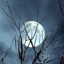 Схема вышивки «луна»