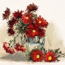 Схема вышивки «герберы»