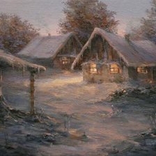 Схема вышивки «Снежная суббота»