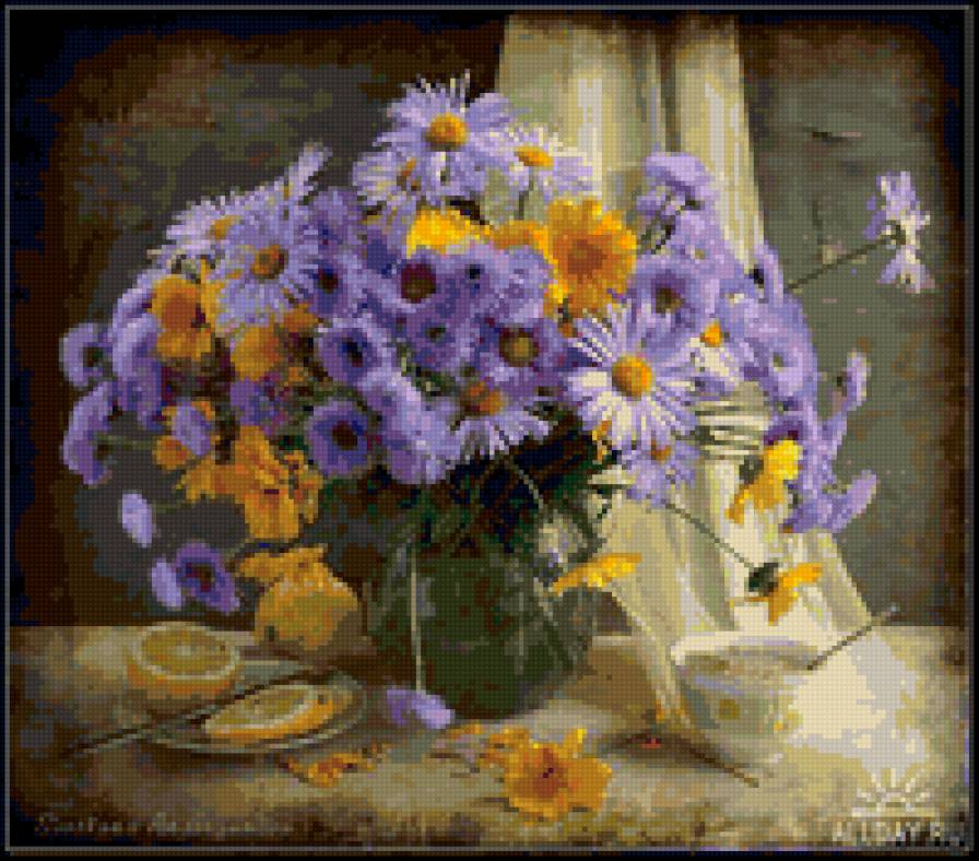 Цветы - натюрморты, вазы, ромашки, красота, букеты, цветы - предпросмотр