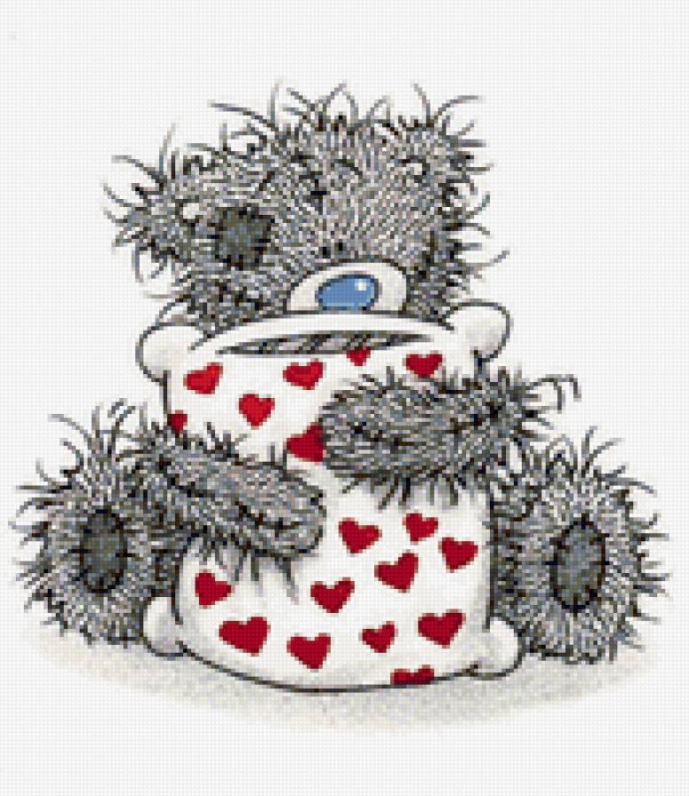 Мишка тедди с подушкой - мишки, мишка тедди, медведь - предпросмотр