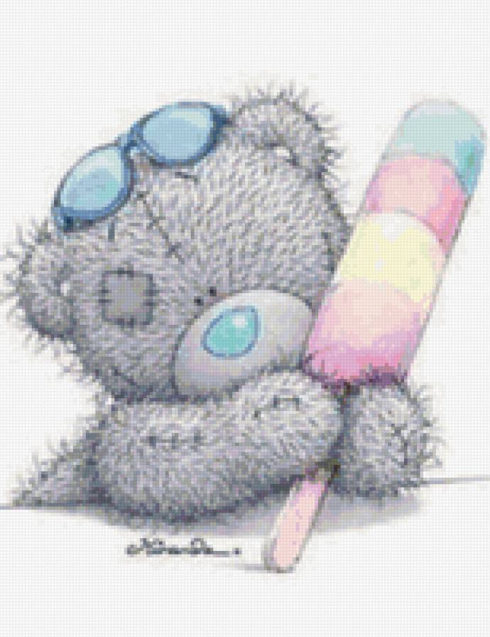 Мишка тедди с мороженым - мишки, медведь, мишка тедди - предпросмотр