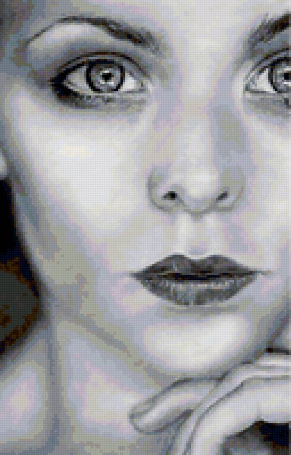 лицо - портрет, девушка - предпросмотр