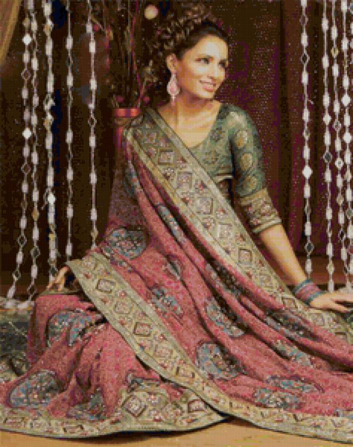 индианка2 - женщина, индианка, модель, индия - предпросмотр