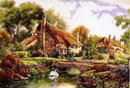 123 - природа, домик - оригинал