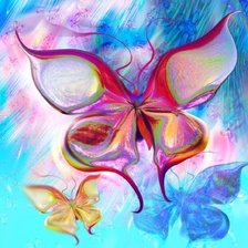 Схема вышивки «бабочки»