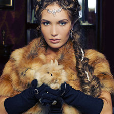 Схема вышивки «девушка»