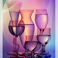 Схема вышивки «Очарование стекла»