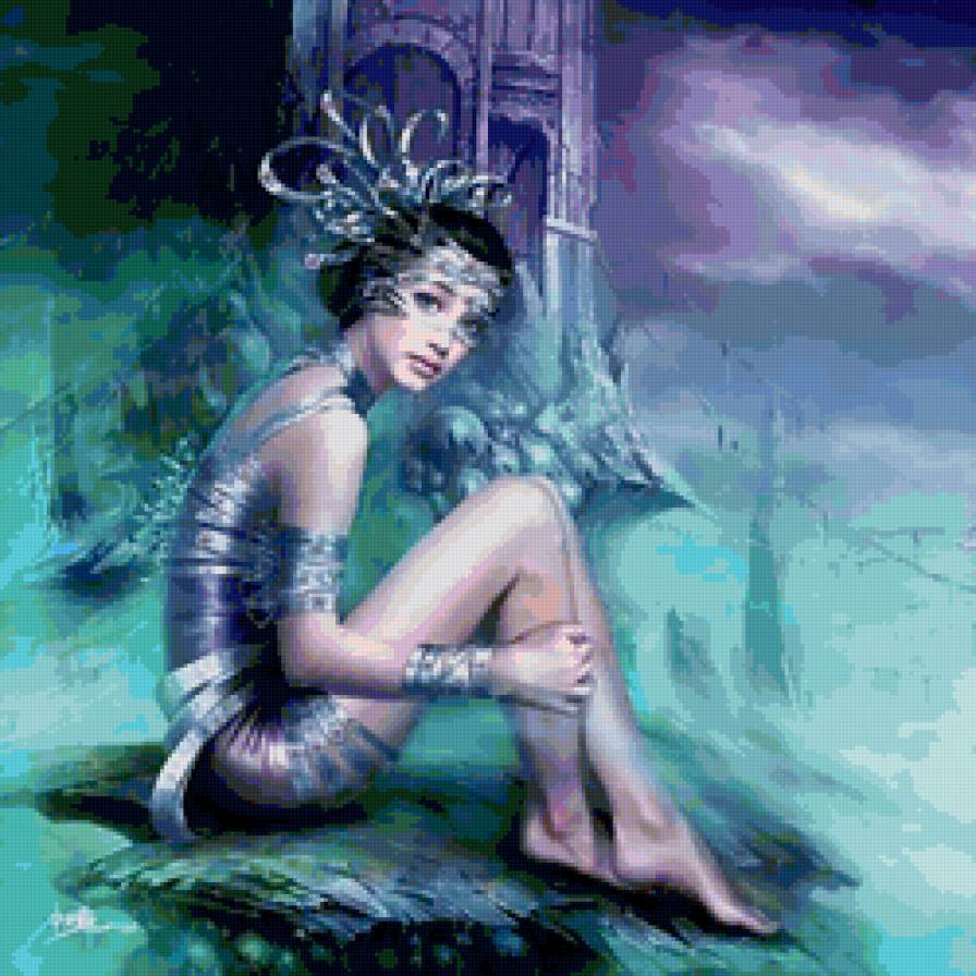 №166812 - аниме, фея, фэнтази, девушка, магия - предпросмотр