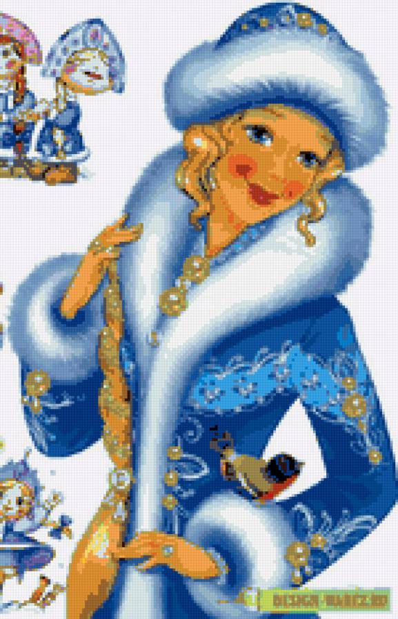 Снегурочка - снегурочка, новый год, праздник - предпросмотр