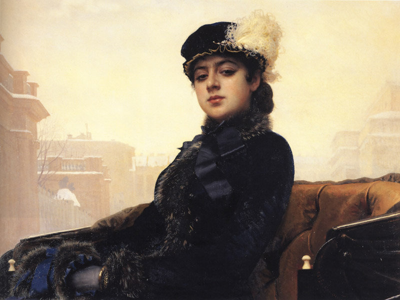 Крамской - Неизвестная - портрет, девушка - оригинал