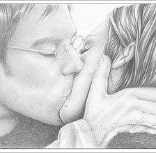 Схема вышивки «Поцелуй»