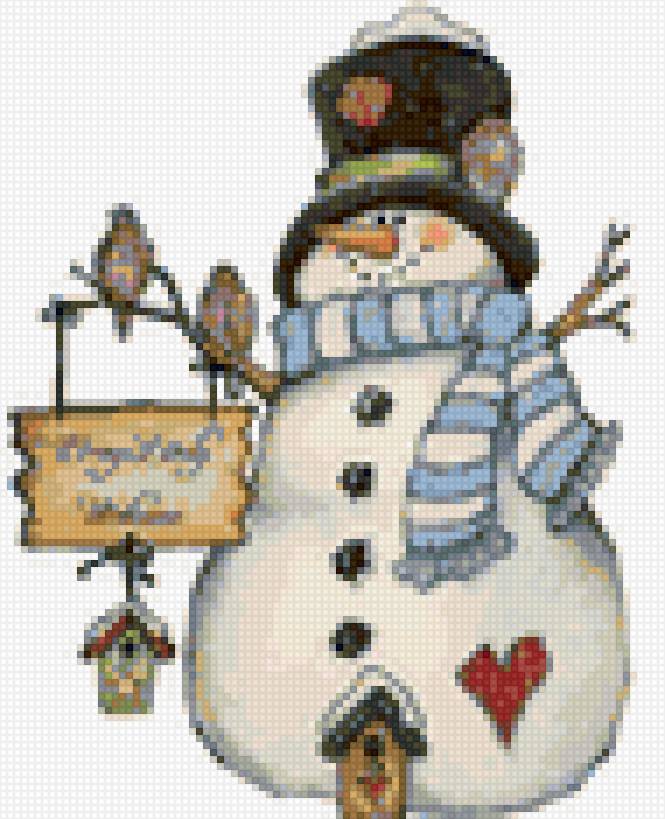 Снеговик 2 - снеговик, зима, новый год - предпросмотр