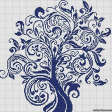Оригинал схемы вышивки «Дерево» (№167545)
