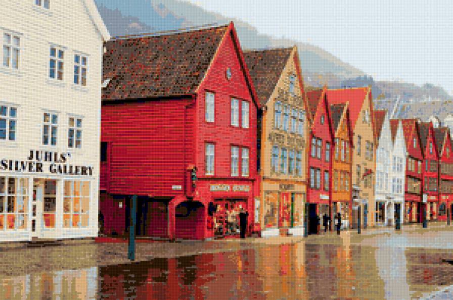 Берген, набережная - предпросмотр