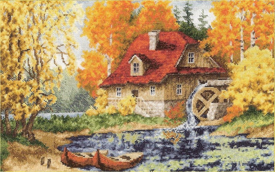 мельница осень - оригинал