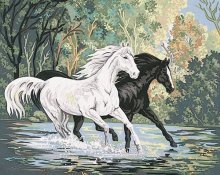 Схема вышивки «Брызги воды»