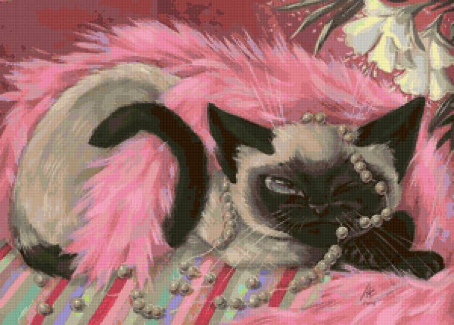 Гламурная кошечка - животные, кошки - предпросмотр