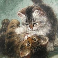 Схема вышивки «котята»