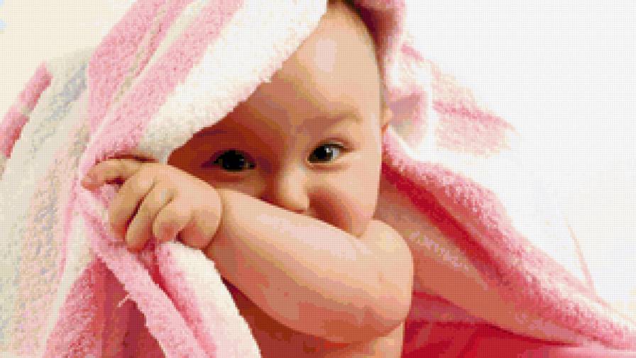 ребёнок - ребенок, полотенце - предпросмотр