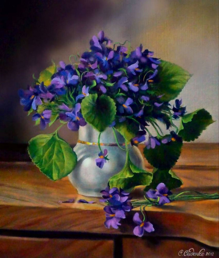 синяя красота-цветы - натюрморт, цветы - оригинал