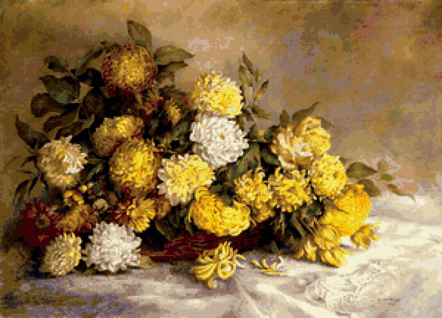 Астры - натюрморт, цветы, букет, астры - предпросмотр