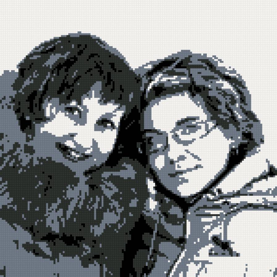 Мы с сестренкой - монохром, сестры, подруги - предпросмотр