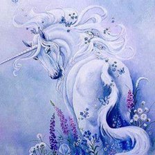 Схема вышивки «Единорог»